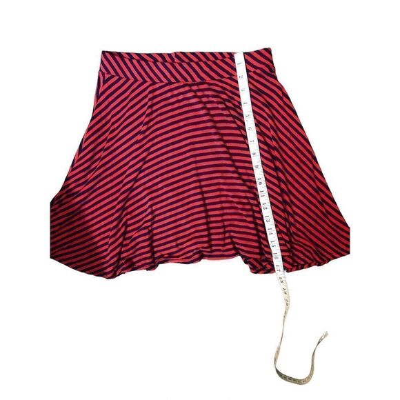 SO striped red and black jersey knit skater skirt - Picture 6 of 8